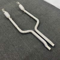 Pipa Stainless dengan sistem knalpot katalis untuk mercedes-benz C63 AMG W204 6.2LDownpipe