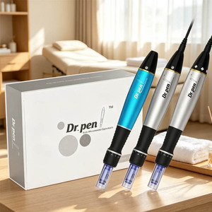 <span class=keywords><strong>Dr</strong></span>. <span class=keywords><strong>Pen</strong></span> Oficial Original Derma <span class=keywords><strong>Pen</strong></span> <span class=keywords><strong>A1W</strong></span> Agujas Ajustables 3 mm 9 24 Pines Nano MTS PMU Máquina de Microneedling para Cuidado de Belleza - Product Image 1