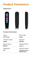 Stylo de traduction S8 PRO avec écran IPS, traduction vocale mondiale, lecteur de texte, traducteur intelligent portable avec reconnaissance vocale