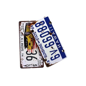 Matrículas de coche al por mayor de alta calidad, diseños decorativos en relieve Vintage de aluminio personalizados, matrícula personalizada - Product Image 3