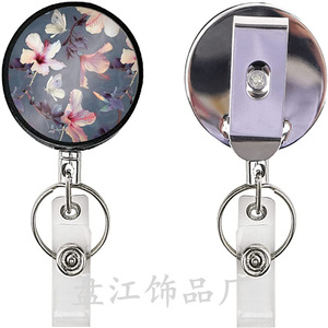 4cm half-metal <b>wire</b> rope butterfly easy-pull buckle, frosted shell, <b>flower</b>-shaped easy-pull, anti-loss and anti-theft, in stock. - Product Image 2