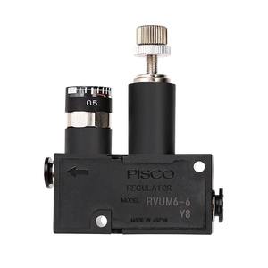 Regulador de Presión Neumático Miniatura PISCO RVUM8-8 RVUM6-6 RVUM4-4, Válvula de Alivio, Mini Reductor de Presión - Product Image 3