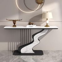 Table d'entrée moderne de luxe en pierre, table d'appoint créative simple pour salon, hôtel ou villa