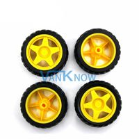 DIY 四轮驱动智能机器人汽车底盘套件，带 4 个 TT 电机、速度编码器和电池座，适用于 STEM 教育机器人学