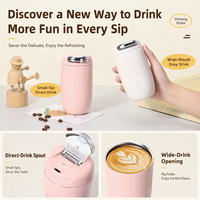 Vaso Térmico de Acero Inoxidable de Doble Pared, 12 oz, Portátil, Aislado al Vacío, para Viajes, Campamentos y Actividades al Aire Libre, para Adultos