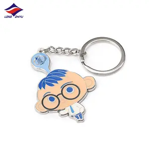 Longzhiyu 17 Năm Nhà Cung Cấp Tùy Chỉnh Hoa Móc Khóa Kẽm Hợp Kim Kim Loại Keyring Dễ Thương Phim Hoạt Hình Nhân Vật Men Móc Chìa Khóa Cho Cô Gái