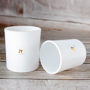 Luxury Frosted <b>Clear</b> White Amer Black Soy Wax <b>Container</b> in Bulk 120ml 250ml Glass Gift Jars for Candle Making - Product Image 3