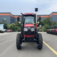 جرار زراعي صغير بعجلات 4x4 بقوة 50 حصان يعمل بالديزل مع ناقل حركة أوتوماتيكي قابل للتخصيص