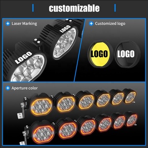 Barra de luces LED Driving Vision con diodos de montaje empotrado y cubiertas, tipo Beam 4x4 Laser de 9 pulgadas para vehículos todoterreno. - Product Image 5
