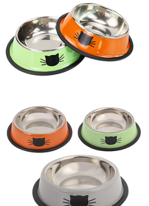 Cuenco redondo de acero inoxidable para gatos, tazón de comida para mascotas, precio de fábrica - Product Image 3