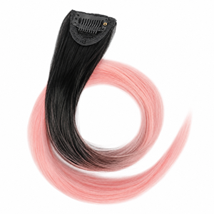 Extensions de <span class=keywords><strong>cheveux</strong></span> synthétiques lisses avec mèches colorées, postiches à clipser pour un coiffage tendance - Product Image 5
