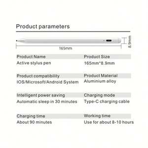 Lápiz Óptico para <span class=keywords><strong>HUAWEI</strong></span> con Rechazo de Palma, Recargable, para Tabletas, Pantalla Táctil, Dibujo, Precio de Fábrica - Product Image 2