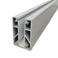 Système de balustrade en verre à base d'aluminium robuste et moderne avec profil en U pour balcon de villa, finition poli miroir, clôture de sécurité