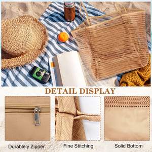 <span class=keywords><strong>Bolsa</strong></span> <span class=keywords><strong>de</strong></span> mano <span class=keywords><strong>de</strong></span> malla Plegable ligera <span class=keywords><strong>para</strong></span> viajes en la <span class=keywords><strong>playa</strong></span>, <span class=keywords><strong>bolsa</strong></span> grande multifuncional <span class=keywords><strong>de</strong></span> secado rápido, asas duraderas, <span class=keywords><strong>bolsa</strong></span> <span class=keywords><strong>de</strong></span> natación <span class=keywords><strong>para</strong></span> Yoga y Fitness - Product Image 3