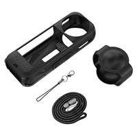 Housse de protection en silicone pour Insta 360 X5 X4 Housse de protection pour objectif souple pour accessoires de caméra panoramique 360