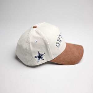 맞춤형 자수 로고 코듀로이 야구 모자 하이 퀄리티 투 톤 5 패널 트럭 운전사 모자 결혼 판촉 선물 - Product Image 5