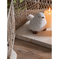 Nouveau design vintage créatif en métal ajouré, porte-bougie cage à oiseaux, bougeoir blanc, lanterne pour bougie chauffe-plat
