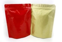 Sacs d'emballage alimentaire personnalisés imprimés sur commande, mini-sacs en plastique opaque avec fermeture éclair à fond plat
