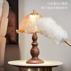 Lámpara de Mesa de Estilo Americano Retro Chino de Alta Gama, 2700K, Blanco Cálido, Regulable, 2.0kg, Ajustable, para Dormitorio, Sala de Estar, Estudio, Escritorio - Product Image 5