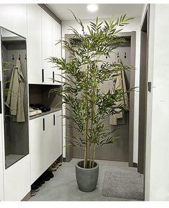 Bonsái Artificial <span class=keywords><strong>de</strong></span> <span class=keywords><strong>Bambú</strong></span> Ecológico y Duradero en Maceta <span class=keywords><strong>de</strong></span> Plástico para Decoración <span class=keywords><strong>de</strong></span> Interiores - Product Image 3