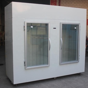 2 portes en verre Intérieur extérieur Sacs bac de stockage de glace congélateur/<span class=keywords><strong>Distributeur</strong></span> De Glace - Product Image 2