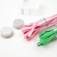 Lacets plats en Silicone, personnalisés, avec Logo, 50 pièces, breloques pour chaussures, avec emballage de Tube en plastique, vente en gros