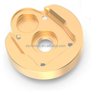 Design OEM in ottone lavorato a CNC tutte le dimensioni 2 fori laterali x foro inferiore filetto femmina disco Armback pezzi di ricambio - Product Image 3