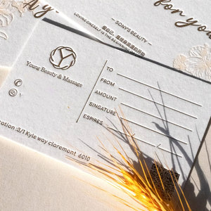 Biglietti di ringraziamento personalizzati di lusso con stampa floreale per affari/matrimoni, con buste in carta artistica - Product Image 3