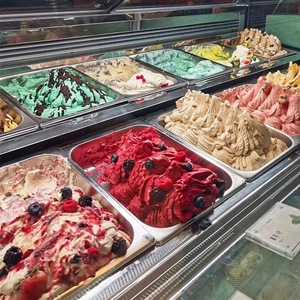 Máquina de Helado Duro Totalmente Automática Comercial, de Acero Inoxidable, Monofásica, Enchufe Europeo, Refrigerante R404A, de Mostrador, Esférica - Product Image 1