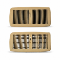 Grille de sol en acier pressé SVM350x150mm pour CVC, grille d'aération à double lame avec registre à clapet réglable