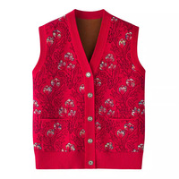 Femmes ajouté vêtements gilet femme mère automne maillot de corps intérieur grand-mère printemps, automne et hiver à l'extérieur porter gilet pull