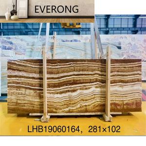 Precio bajo directo de fábrica: Losas y azulejos de ónix natural tigre, ónix turco, ónix retroiluminado marrón, ónix con vetas amarillas. - Product Image 3