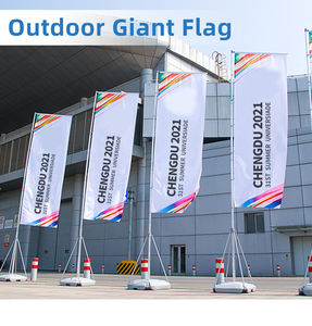 Publicité extérieure de haute qualité en plastique base polyester nobori drapeau mât drapeau Nobori drapeau support - Product Image 4