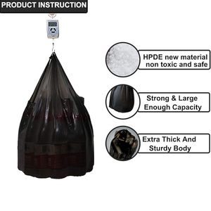 Bolsas de Plástico, Bolsas de Compras, Bolsas de Agradecimiento, Bolsas de Supermercado Reutilizables y Desechables - Medidas 11.5 X 6.25 X 21, 15 micras, 0.6 Mil - Product Image 4