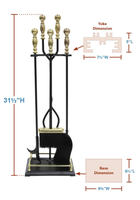 Pelle à cendres de rechange dorée, pliable, surdimensionnée, de qualité supérieure, pour foyer, outils de cheminée pour fours à pizza à bois