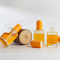 HOPECK Bouteille transparente 15/20/30/50ml Distributeur d'huile essentielle Bouteilles en verre transparent moulé avec compte-gouttes à bouton-poussoir 20/415 et 20/420