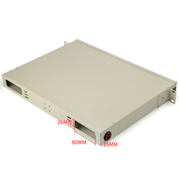 Panel Patch Fiber Optik 12 24 Core 1U 19'' Rak Mount ODF 24 Port Konektor SC Tipe Laci Geser Kotak Sambungan Terminal