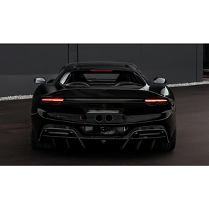 <span class=keywords><strong>BUGE</strong></span> Trockener Kohlefaser N-Style Heckdiffusor Heckstoßstangen-Lippe Karosserie-Kit für Ferrari 296GTB - Product Image 5