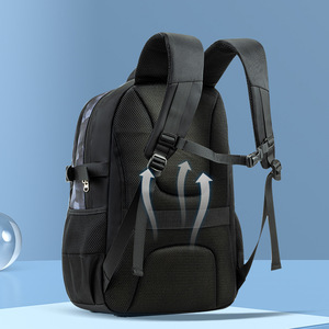 Sesame Baby Laptop <b>Backpack</b> 15 Inches Waterproof Geometric Pattern Schoolbag For <b>Kids</b> Unisex Travel Outdoor Use - Product Image 4