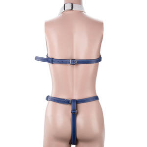 ชุดเครื่องรัดร่างกายสำหรับคู่รักที่ชื่นชอบการเล่นบทบาททาส  ชุดชั้นในหนังสำหรับการเล่น SM  ชุดรัดร่างกายสำหรับคู่รัก BDSM สำหรับผู้หญิง - Product Image 3