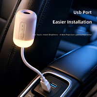 Projecteur de plafond USB rotatif à 3 diapositives, projecteur HD Lune Terre Saturne Galaxie, lampe de nuit ciel étoilé pour la décoration de la pièce