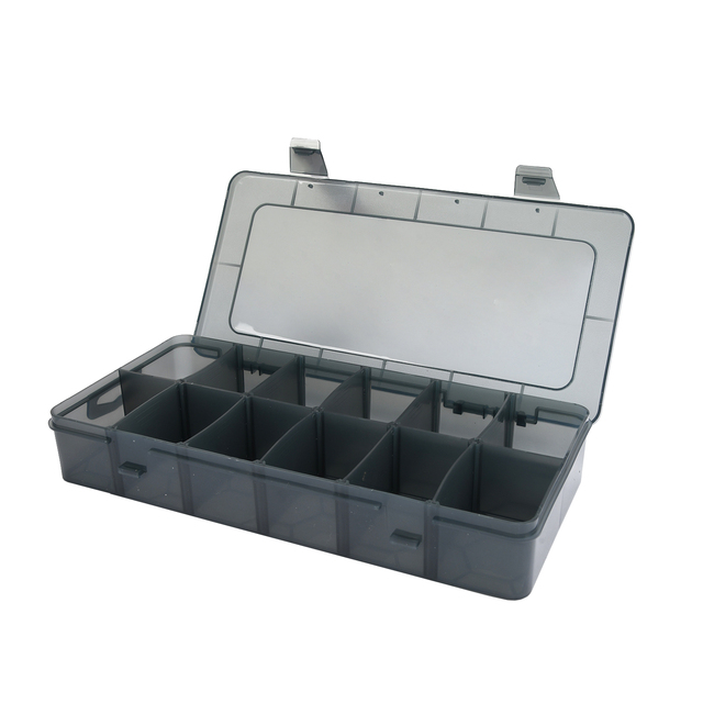Vertak Plastic Clear Tool Box Cheap Price 12 Grid Small Parts Transparent Mini Storage Case