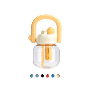 2025 Cute Kids Straw Type Eco-Friendly Large Capacity 850ml Portable Clear <b>Plastic</b> Water Bottle for Back to School - Product Image 1