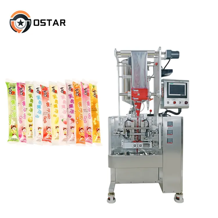 Quality And Practical Automatic Liquid Strip Jelly Pudding Fruit Jelly Packing Machine