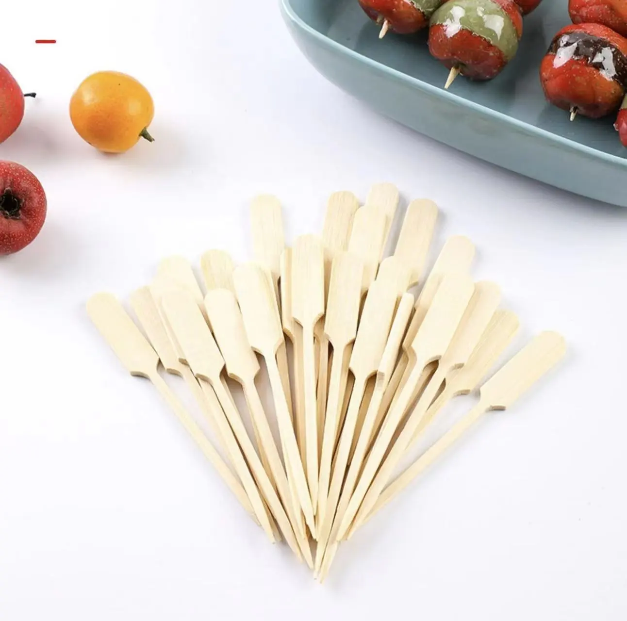 Bbq Bambus 18 cm Stick Long Flat Spieß Bambus Kebab Fruit Stick Bbq Spieß Stick