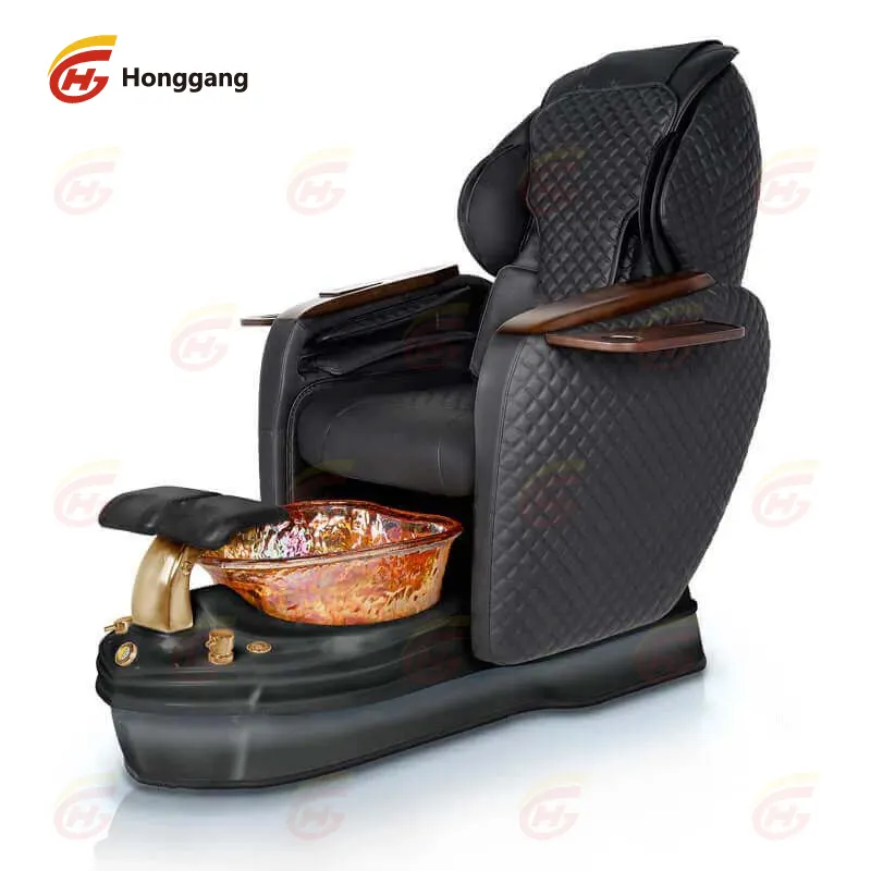 Modern luxury European Touch Salon Spa Massage Electric Plumbing Manicure Pedicure Chair With Back Massage