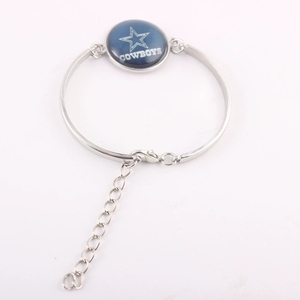 32 Braccialetti delle Squadre di Football con Anelli Regolabili in Metallo Color Argento - Chiefs, Cowboys, Buccaneers, Raiders - Product Image 2