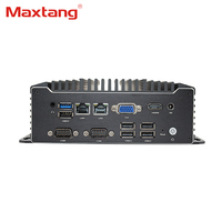 Mini ordenador industrial basado en procesador Intel Bay Trail sin ventilador 2 LAN Intel Celeron J1900 J1800 CPU 8GB DDR3L Mini PC con WIFI