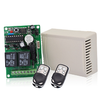 Télécommande universelle sans fil 433 MHz en acajou à 4 canaux pour clonage et duplication de code, clonage face à face pour interrupteur de porte de garage - Offre Spéciale