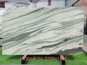 Mármol Natural <span class=keywords><strong>Cipollino</strong></span> Ondulato <span class=keywords><strong>Verde</strong></span>, Mármol Light <span class=keywords><strong>Verde</strong></span> Luana, Losa de Mármol, Azulejo, Encimera, Tamaños Personalizados - Product Image 1